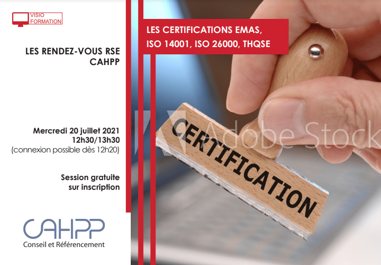 Rendez-vous RSE : Les certifications EMAS, ISO 14001, ISO 26000 et THQSE