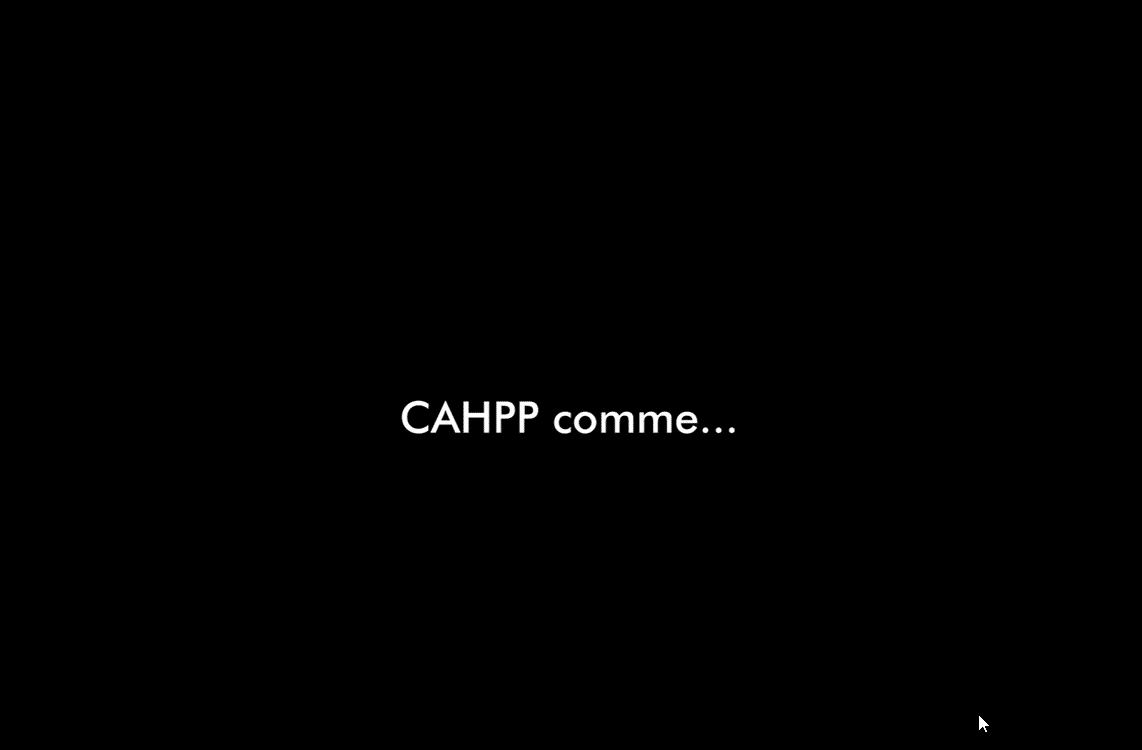 Vidéo cahpp comme
