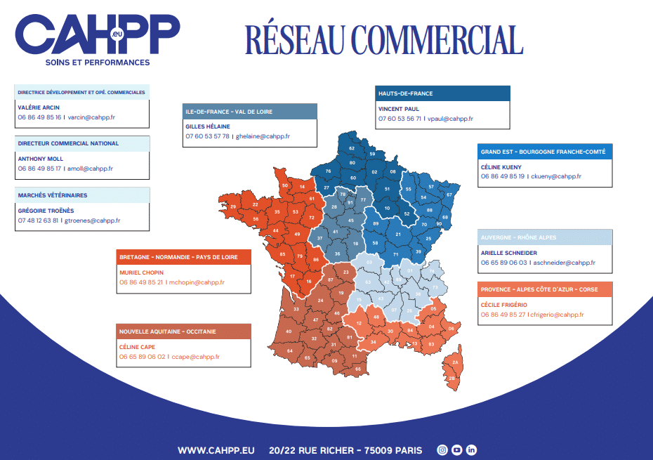 Carte des responsables régionzuc